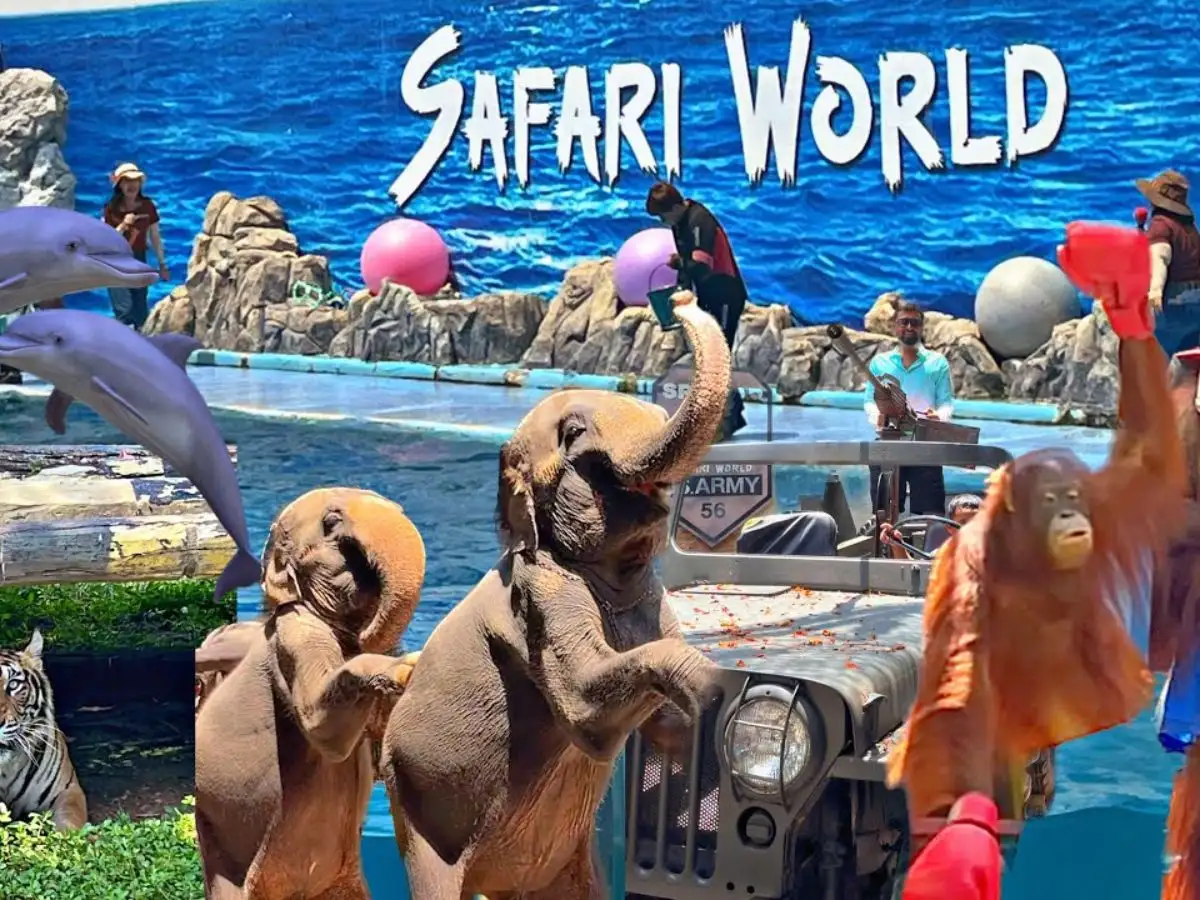 Shared Bangkok Safari & Marine Park Tour with Lunch